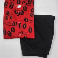 MK HEAVY RAYON KURTI WITH PLAZO 002 O - Pink & Red, 1, XL-42,