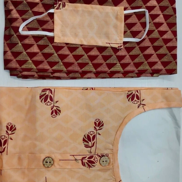 MK HEAVY RAYON KURTI WITH PLAZO 002 O - Maroon, 1, XL-42,