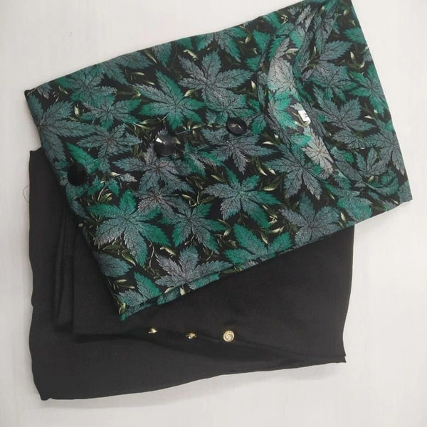 MK HEAVY RAYON KURTI WITH PLAZO 002 O - Green, 1, XLL-44