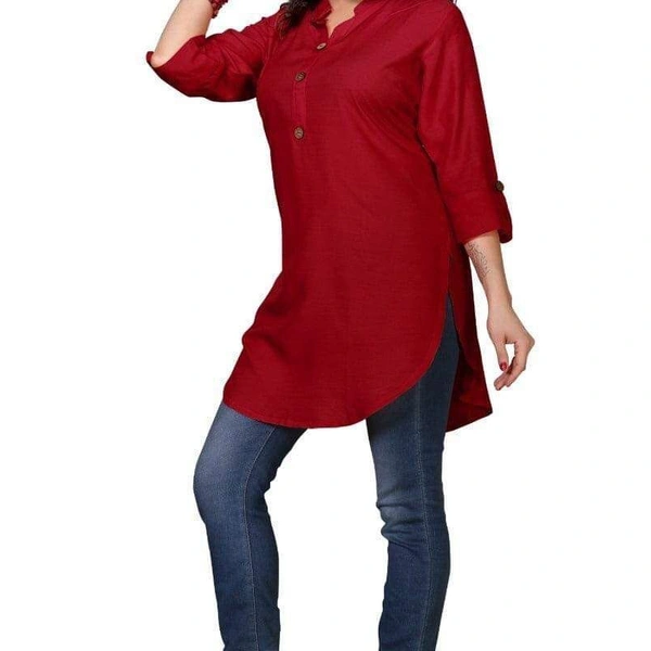 NX AMERICAN CREPE TOPS - 1, 4XL48, Maroon