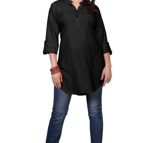 NX AMERICAN CREPE TOPS - Black, 1, 3XL(46)