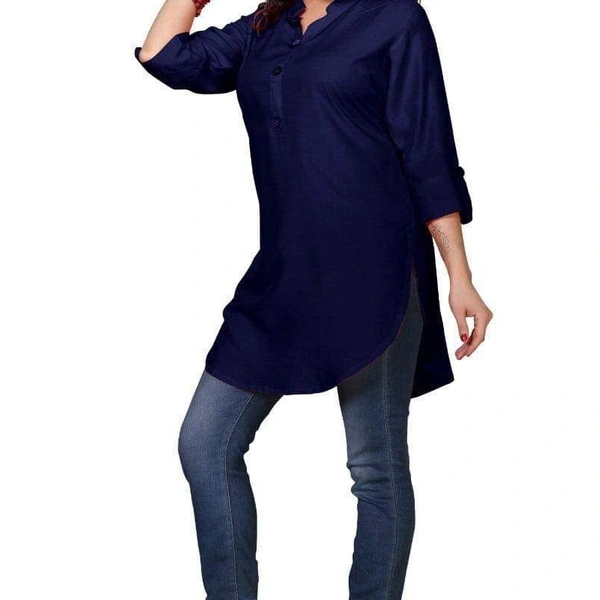 NX AMERICAN CREPE TOPS - Nevy Blue,, 1, 4XL48