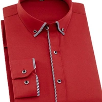 DESIGN COTTON MENS SHIRT - 1, Black, XL-42