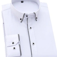 DESIGN COTTON MENS SHIRT - 1, Black, XL-42