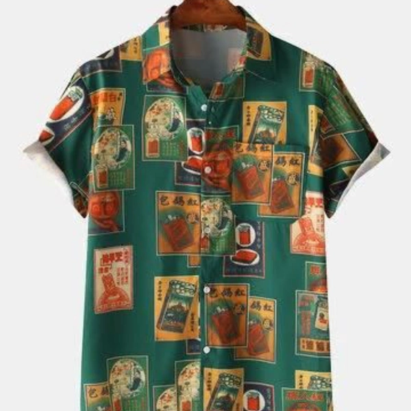 SWARA HEAVY RAYON SHIRT - 1, L 42, Light Green