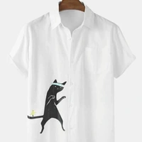 PRESENT COTTON MEN'S SHIRTS - 1, Yellow, XXL 46