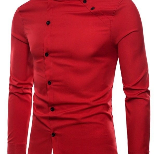 TATVAMASI 002 COTTON MEN'S SHIRTS - 1, Red, L(40),, 50%