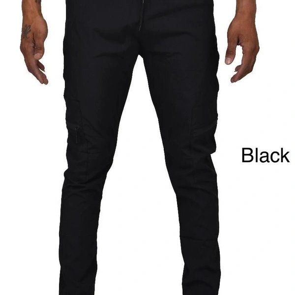 SWARA FASHION FANCY TRACK PANT - Black, 1, 30-32