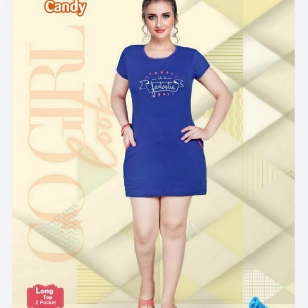 5011 HOSIERY LONG TOPS - 1, Blue, XXL-44