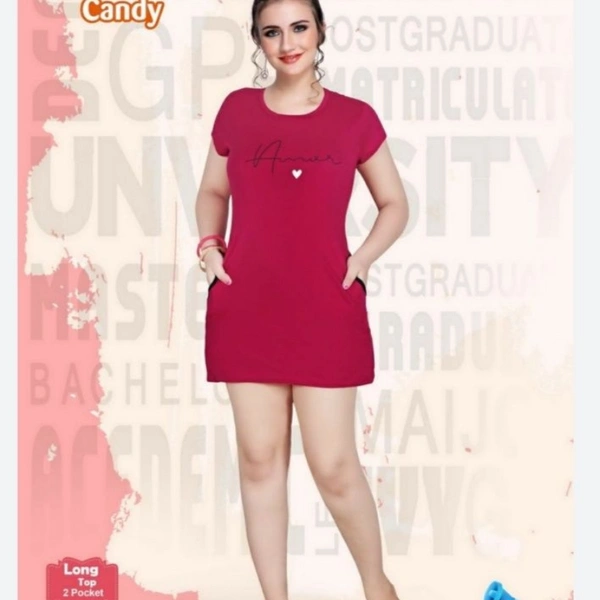 5011 HOSIERY LONG TOPS - 1, Red, XXL-44
