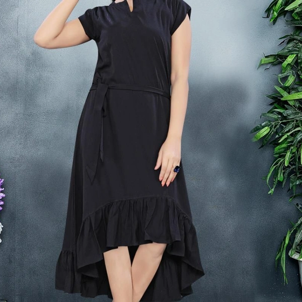 013 SOLIDTIERED MEXI DRESS - 1, Green, L (40)