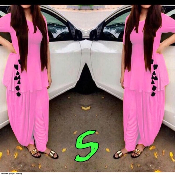 DELICIOUS PATIYALA AND TOP - Pink, 1, S 36