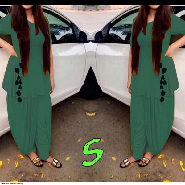 DELICIOUS PATIYALA AND TOP - Green, 1, S 36