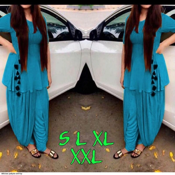 DELICIOUS PATIYALA AND TOP - Light blue, 1, XL-42,