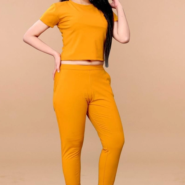 NEW FANCY TRACK SUIT - Yellow, 1, S 36