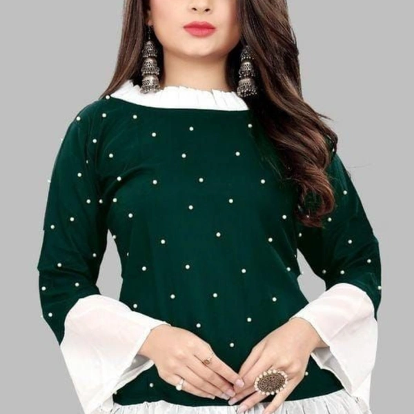 RAYON FANCY TOP WESTERN - 1, L 40, Green