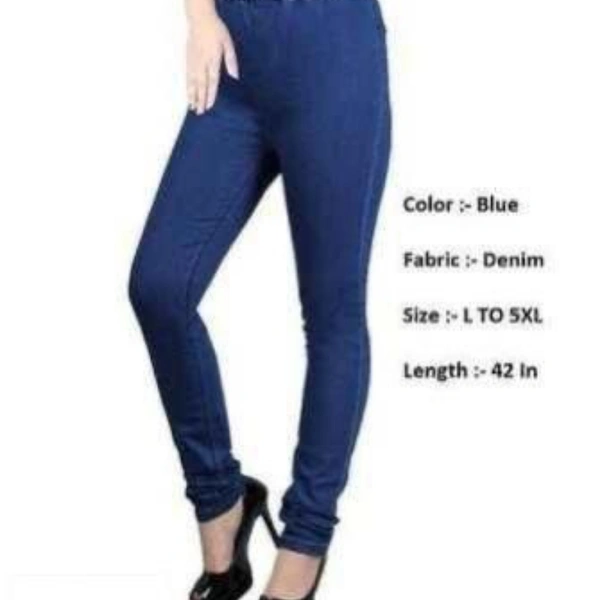 SWARA DENIM LEGGINGS - Nevy blue, 1, 36