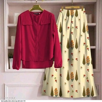 SLUB COTTON TOP WITH SKIRT  - 1, XL-42,, Light green