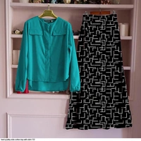 SLUB COTTON TOP WITH SKIRT  - 1, White, L (40)