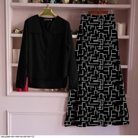 SLUB COTTON TOP WITH SKIRT  - 1, XL-42,, Dark Green