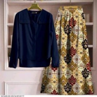 SLUB COTTON TOP WITH SKIRT  - 1, L (40), Light Green