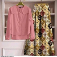 SLUB COTTON TOP WITH SKIRT  - 1, L (40), Light Green