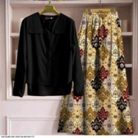 SLUB COTTON TOP WITH SKIRT  - 1, XL-42,, Light Green