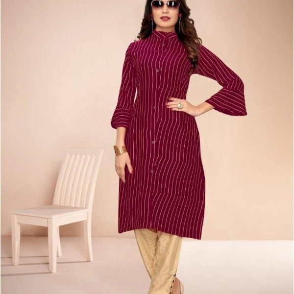 RAYON KURTI WITH PANT - 1, Nevy blue, XXL-44