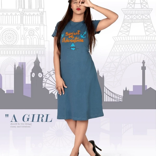 PRETTY ATTRACTIVE HOSIERY WOMEN T SHIRTS - 1, XL-42,, Light blue