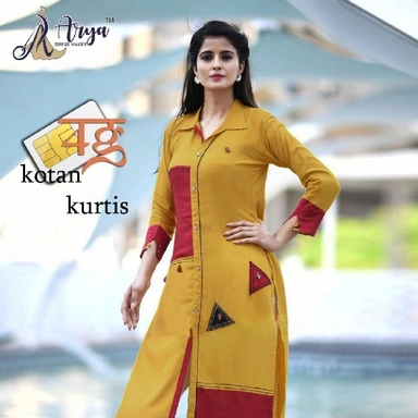 SUMMER FANCY STRAIGHT KURTI 