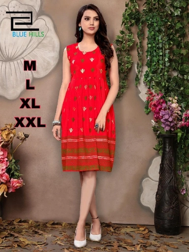 KNEE LENGTH FANCY KURTI