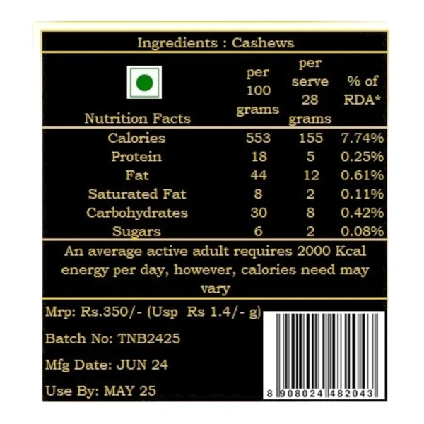 Cashews (Kaju) - 250g