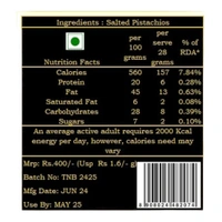 Pistachios Salted & Roasted - 250g