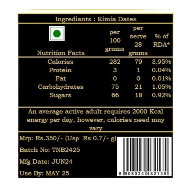 Dates Kimia (500g Box)