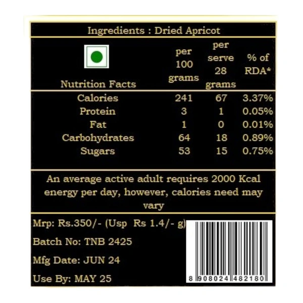 Dried Apricot - 250g
