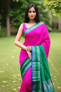 100 % Handloom Silk (Patta Saree)