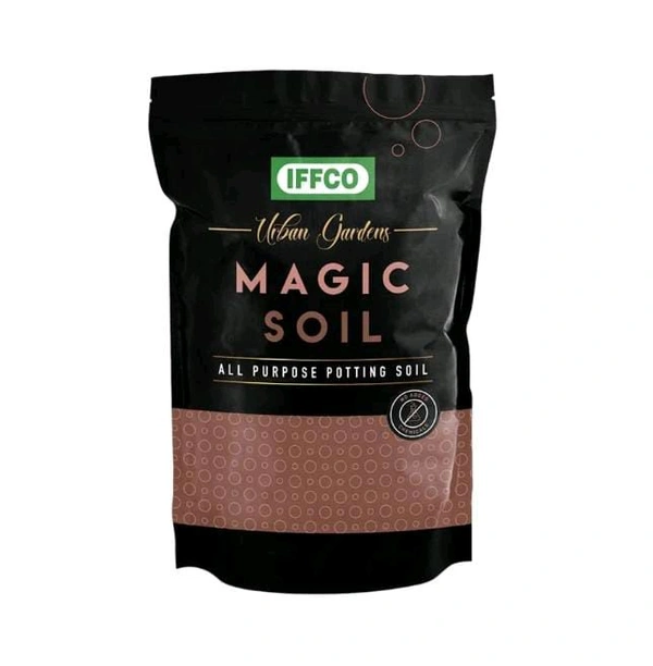 IFFCO Urban Gardens - Potting Soil Mix 2kg - Made with Export Quality Cocopeat with Added Organic Manure, Perlite & Nutrients - Ready to use Soil for Home Garden