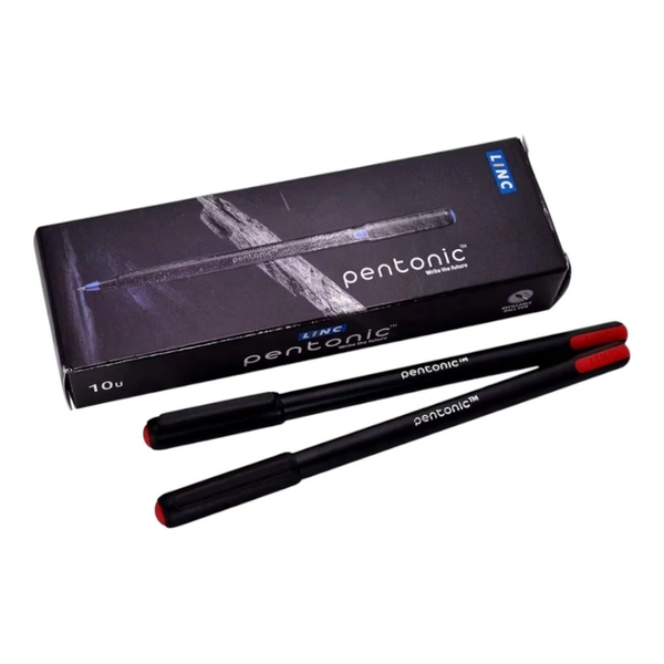 Linc Pentonic Gel Pen Set Of 10 Pens - Red