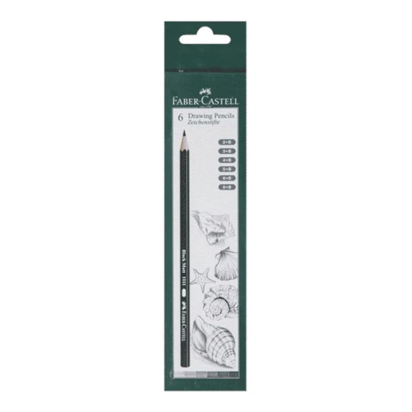 Faber Castell Drawing Pencils 6 Shade (2B/3B/4B/5B/6B/8B)