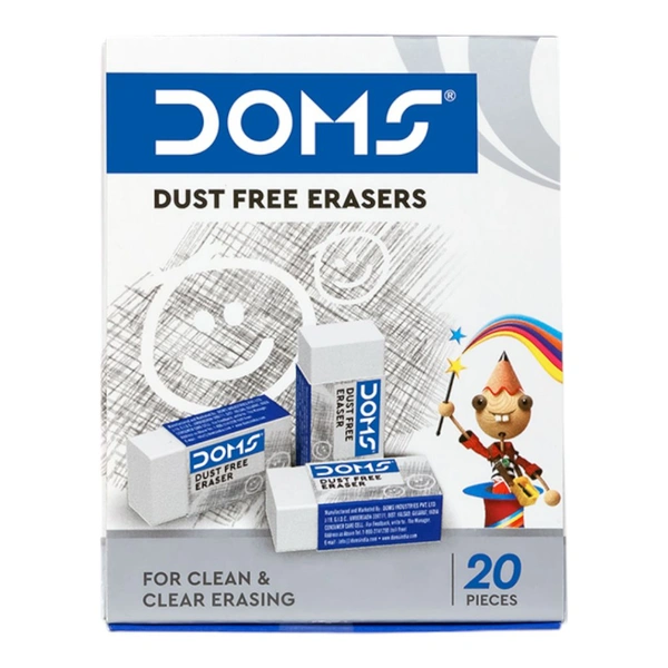 Doms Dust Free Eraser (20 Pcs)