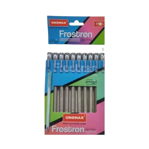 Unomax Frostron Gel Pen - Black