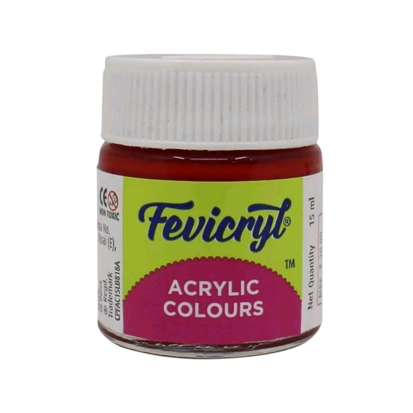 Fevicryl Acrylic Colour 15 ml Assorted - Crimson 04