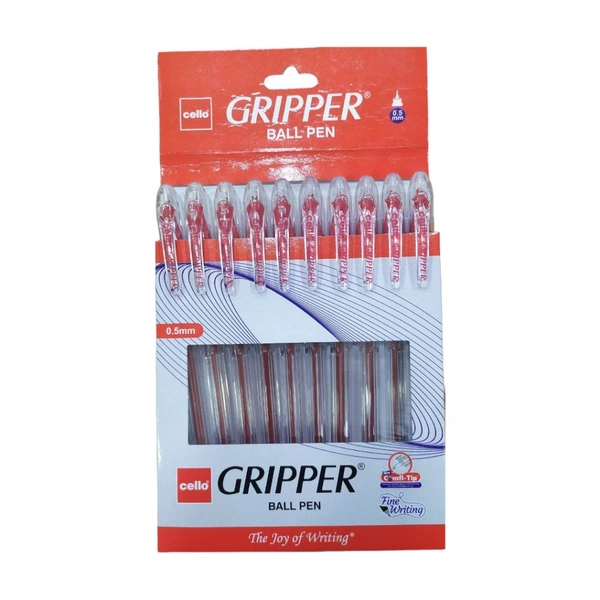 Cello Gripper Ball Pen - Red