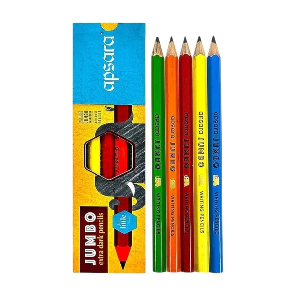 Apsara Jumbo Extra Dark Pencil Set Of 5