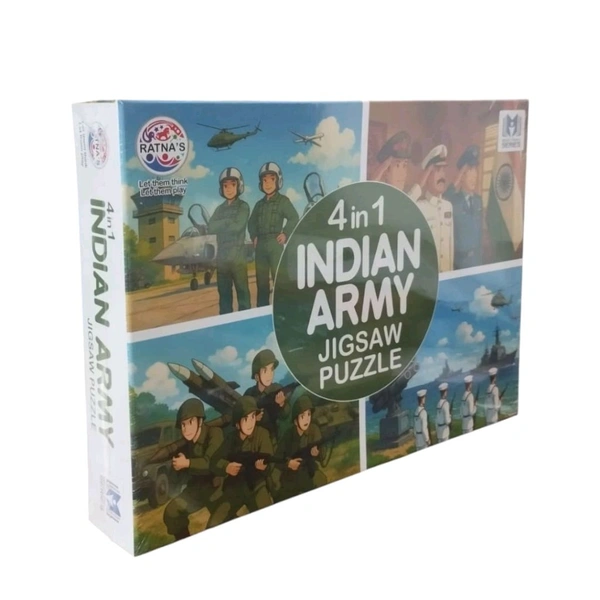 Ratna's 4 In1 Indian Army Jigsaw Puzzle 