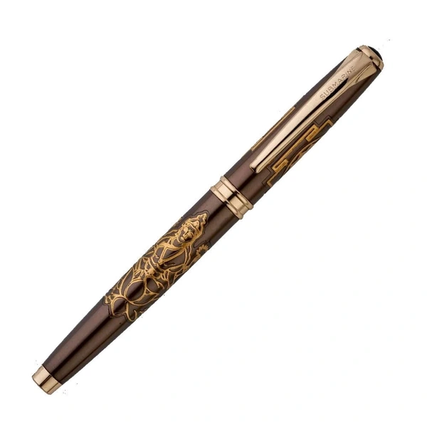 Submarine 1060 Premium, Metal Roller Pen Engraved with Lakshmi & OM Image,Perfect for Corporate Gifting