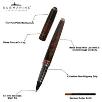 Submarine 1060 Premium, Metal Roller Pen Engraved with Lakshmi & OM Image,Perfect for Corporate Gifting