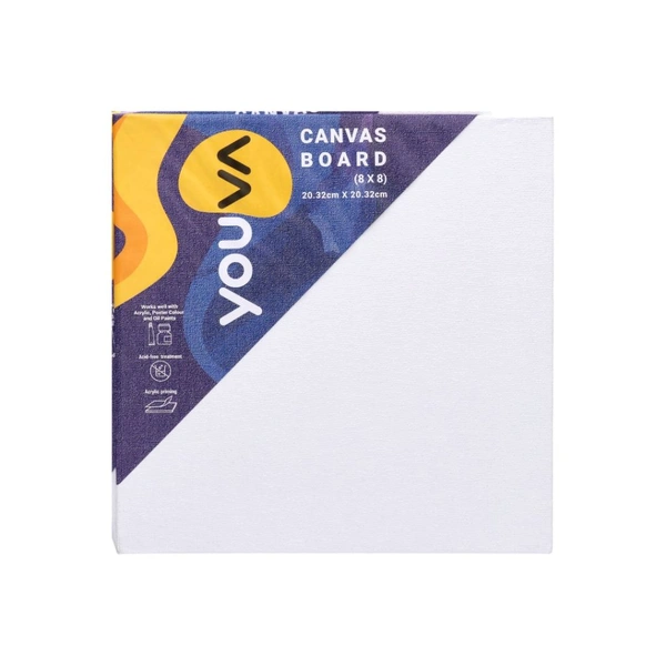 Navneet Youva Canvas Board 8 X 8 (20.32 cm x 20.32 cm)