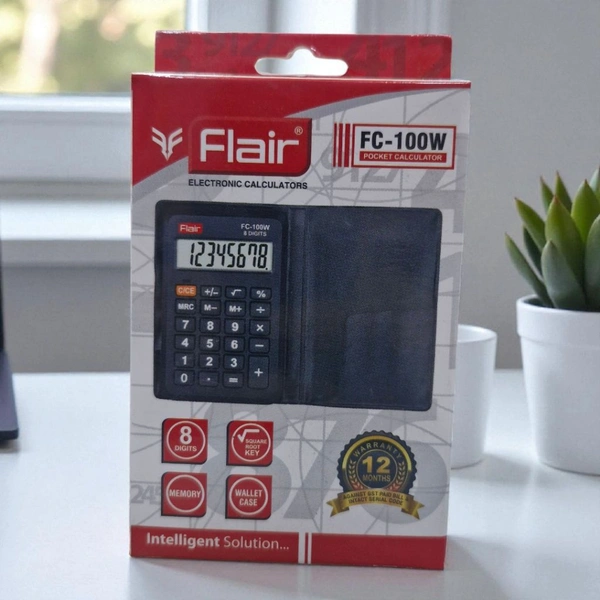 Flair Pocket Calculator FC-100 W