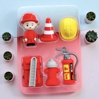 Fire Hero Eraser Set For Kids